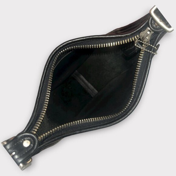 VTG Coach Janice Legacy Bag 9950 Black Leather Nickel Convertible Y2K Dominican - Picture 9 of 10